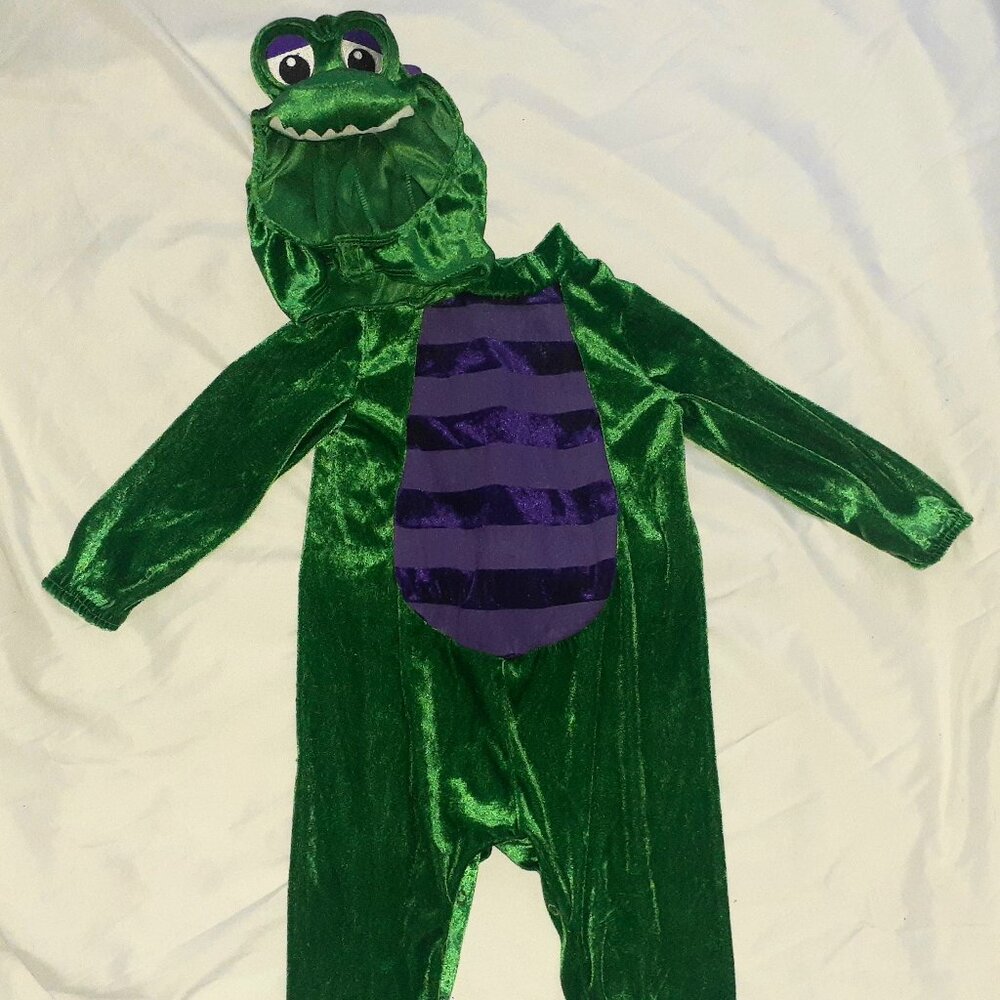 INCHARACTER DINKY DINOSAUR COSTUME 2 PC JUMPSUIT & HAT INFANT SIZE 12-18 MONTHS